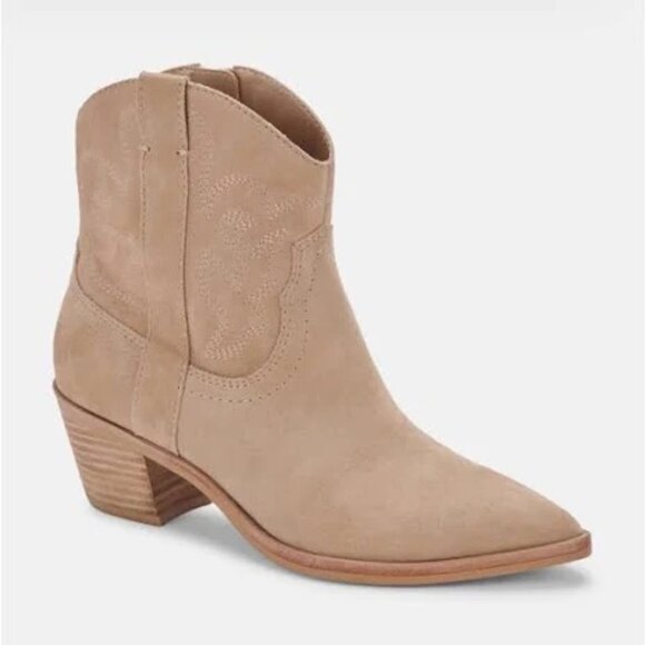 Dolce Vita Solow Boot Size 11 - Dolce Vita Western Booties - DV Suede Boots - Picture 6 of 6